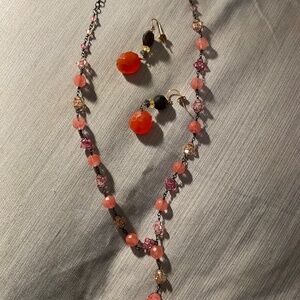 Vitraux Alejandra crystal necklace earring
